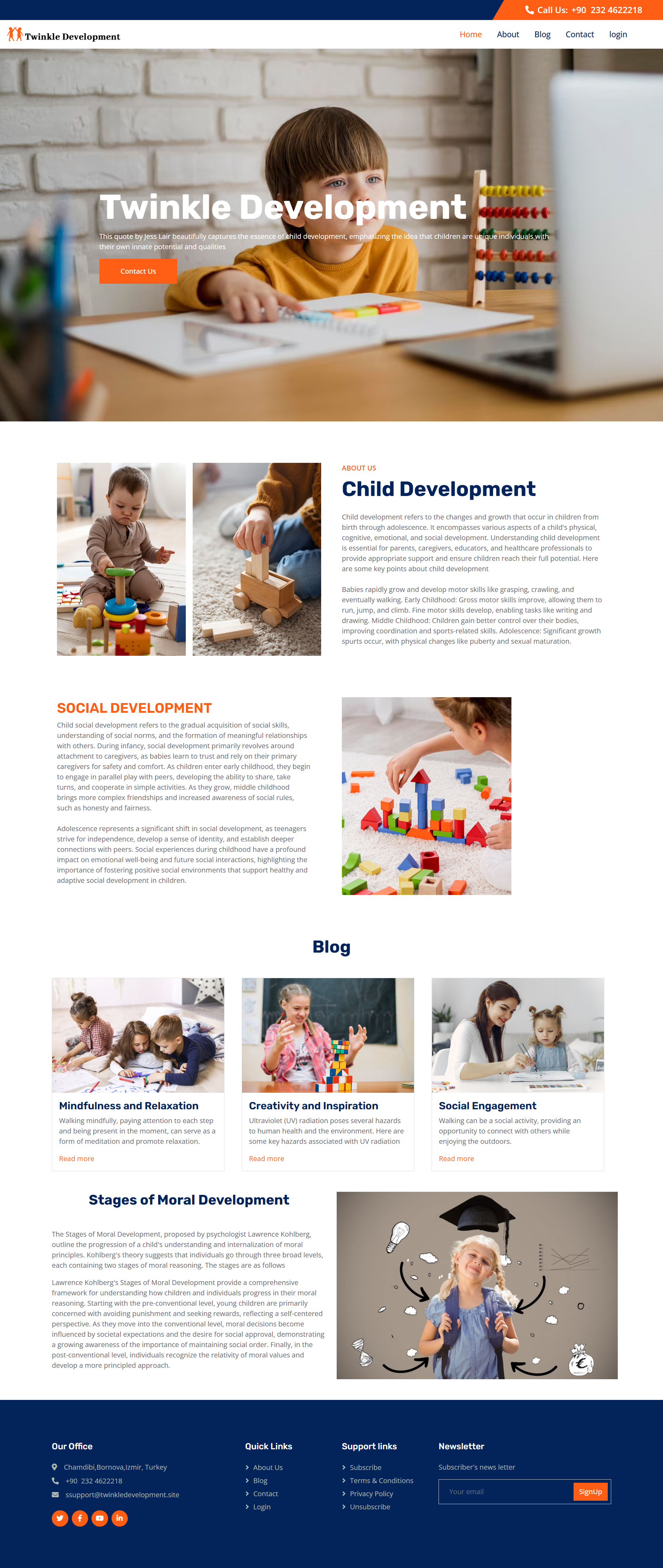 Twinkle Development website design